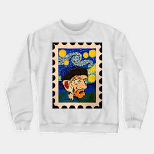 Vincent Van Gogh Stamp Crewneck Sweatshirt